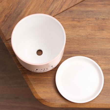 Flower pot "Myun" 1.6 l, pink-3
