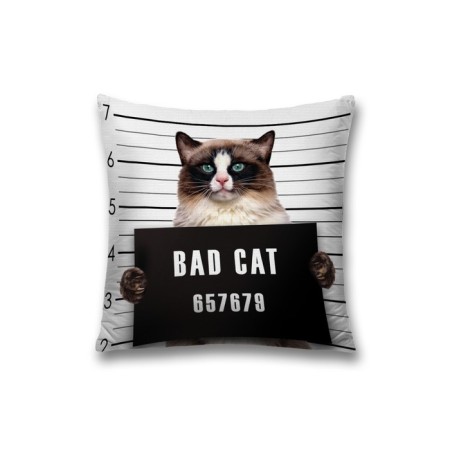Pillowess decorative "Cat criminal", on a zipper, size 45x45 cm