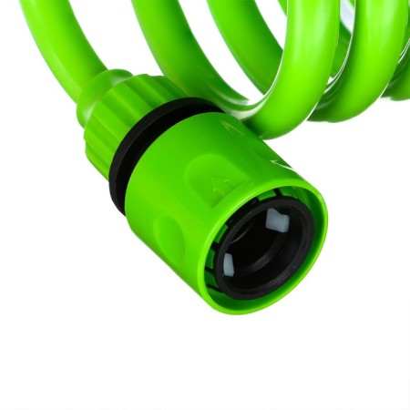 The spiral watering spiral, 15 m, fast -fast, with a watering gun and a fitting, green, Greengo-4