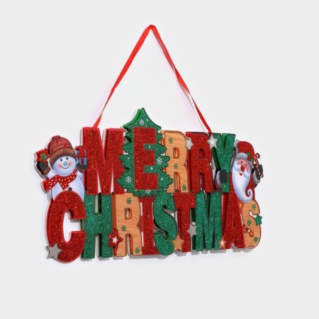 Decorative luminous jewelry (suspension) "Merry Christmas" 19x41 cm-3