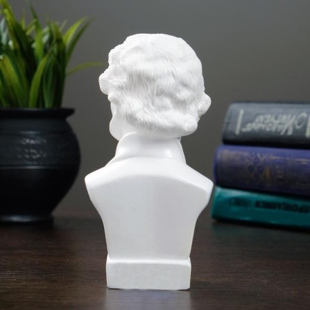 Bust Pushkin Small white 5x6x15cm-2