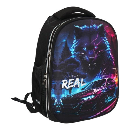 Frame backpack 38 x 29 x 17, Devente Choice Lite 17l, Stay Real Black/Purple 7033426-1