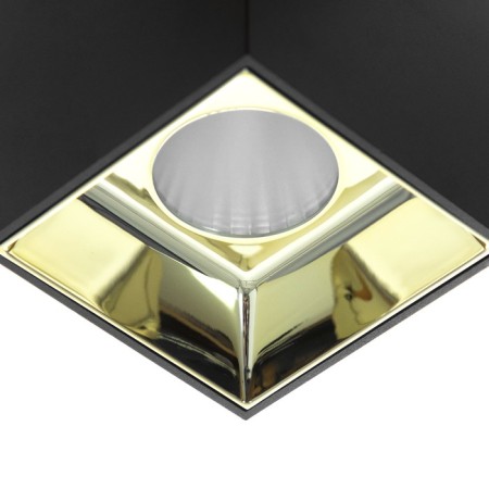 Lamp "Cube" LED 4000K 10W DIM220 Black gold 7.5x7.5x9.5cm-4
