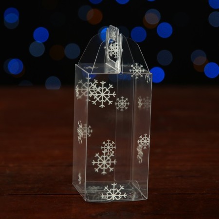 Folding box from PVC 4 x 4 x 8 cm "Festive mood"-1