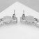Earrings with pearls "bead" countess, white color in silver