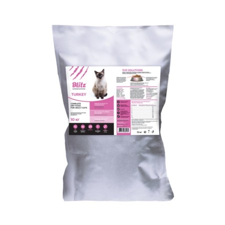 Dry food Blitz for cats, turkey, 10 kg