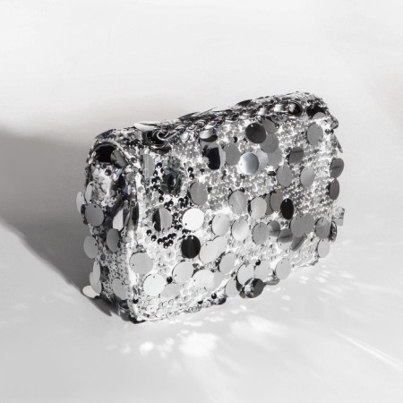 Bag-clate on fasteners, silver color-2