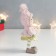 Souvenir Polystone Suspension "Girl in a pink jacket with a hood" 6x5x13 cm