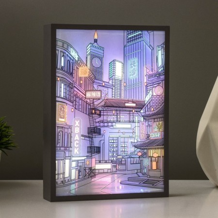 Nightlight "city" LED 3W white 3.5x15.5x21.5 cm-4