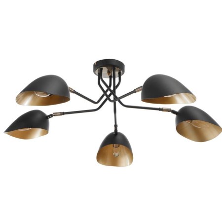 Economic light chandelier 95702/5 5x60W E14, black 45x33x16 cm-1