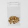 Installation button, alpha (S-shaped), d = 10 mm, gold color