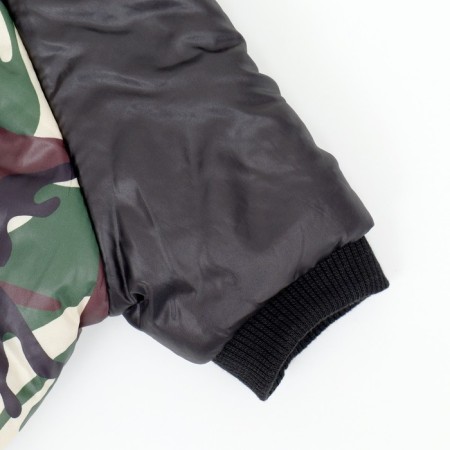 Combineson for dogs "camouflage" on a fur lining, size S (DS 25, Osh 25, OG 35 cm)-11