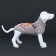 Set: an inflatable mannequin 80 x 56 x 29 cm (white), with a foot pump (mix)