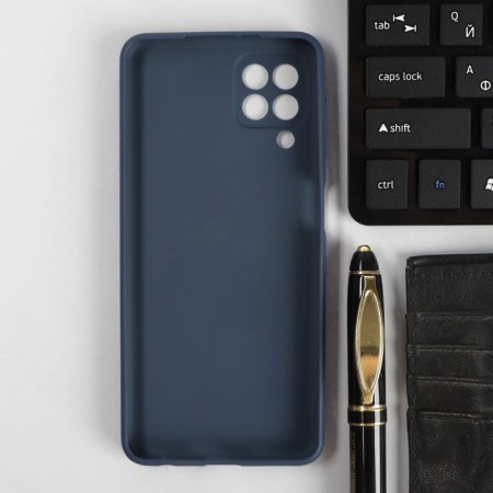 Pero cover, for Samsung A22, silicone, blue-1