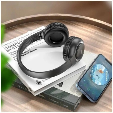 Hoco W41 headphones, wireless, invoices, Bluetooth 5.0, 200 mAh, black-3
