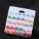 Pusets 15 pairs "Rachel" beads d = 6-12 mm, color mix