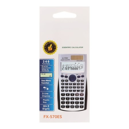 Engineering calculator, 10-bit, FX-570ES, double power, two-stage power-8