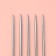 Knitting knitting needles, hitchful, d = 4.5 mm, 25 cm, 5 pcs