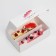 Box for eclairs, confectionery packaging, 2 inserts, “sweet life”, 15 x 10 x 5 cm