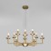 Ceiling Lamp EUROSVET CARISO 60150/10, E14, 10x60W, 700x700 mm, brass color