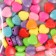 A set of plastic beads "Astra", stars and hearts, 15x15 / 10x10 mm, 20 g, multi -colored 1020841