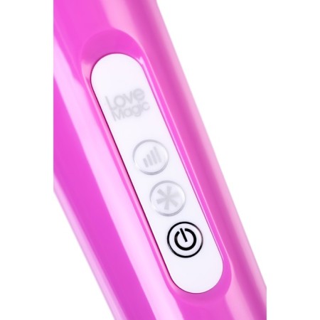 Love Magic vibration massager, wireless, silicone, pink color, 32 cm-10