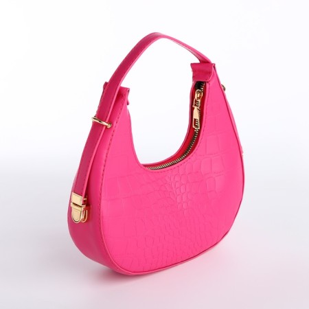 Women's bag over the shoulder, pink color 21*21.5*6 cm-5