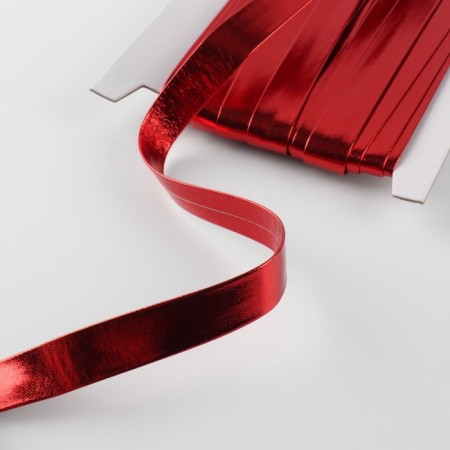 Stroke, leatherette, 15 mm × 10 ± 1 m, red color