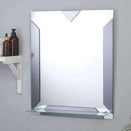 SIK mirror, wall, with a shelf, 53.5x63.5 cm