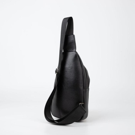 Sling bag, artificial leather, black color-1