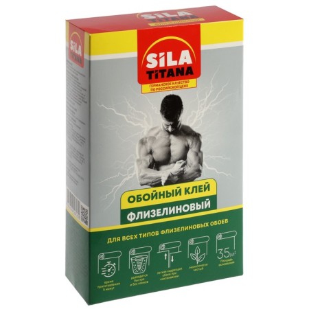 Glue wallpaper sila titana, for non -woven wallpaper, box, 200 g