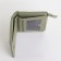 Women's wallet on the button, green color