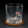 The set "impenetrable", 2 glasses 200 ml with a bullet, stones for whiskey 4 pcs. in a bag, stand