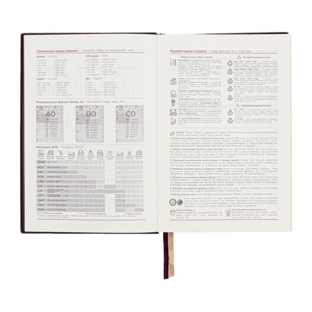 Dated 2025 diary, A5, 176 sheets of Escalada, solid cover of artificial leather, 3D design, foil, liescam embossing, cream block 70 g/m2, brown-8