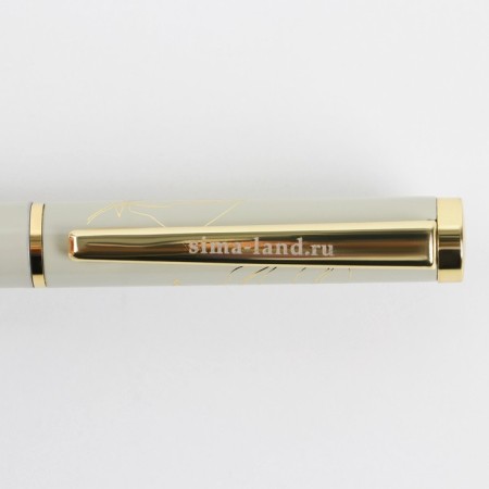 Pen in the gift case “Best Teacher”, metal, blue paste, 1.0 mm-6