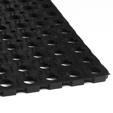 Muddy mud -bearded rug 80 × 120 × 1.6 cm, black color-4