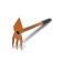 Combined moth, length 35 cm, plastic handle, color mix
