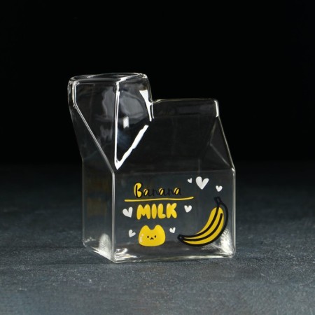 Glass "Package", 400 ml, 7 × 9 × 9.5 cm