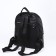 Women's backpack made of artificial leather with lightning, 1 pocket, black color