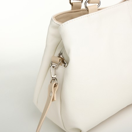 Women's bag with lightning, white color-4