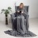 Sleeves plaid, gray color, 150x200 cm, sleeve - 27x52 cm, Aerosoft