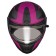 Snowmobile helmet Zox Condor Parkway, glass with electric heating, matte, size S, pink, black