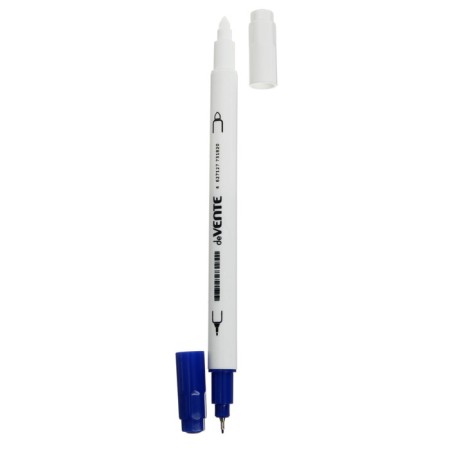 A pen with erased ink caplicular DEVENTE, 0.5 mm and 3 mm, white case, blue ink-2