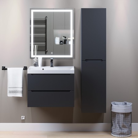Mirror Uperwood Tanos, 70x80 cm, LED backlight, sensory switch, anti -recovery-3