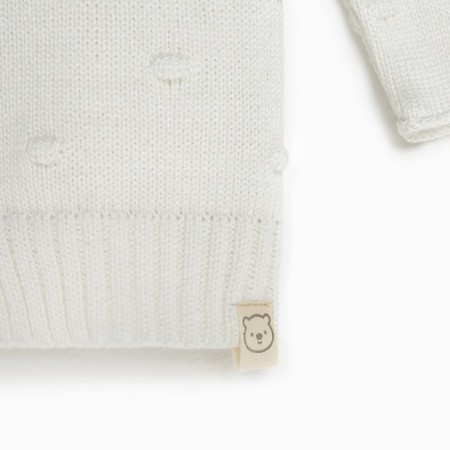 Cardigan Knitted baby I, r.86-92, milk-2