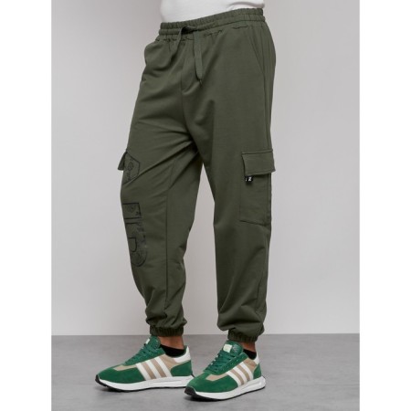 Joggers men's, size 50, khaki color-9