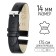 Watch strap, female, 14 mm, harness 70 mm, larynx 105 mm, genuine leather
