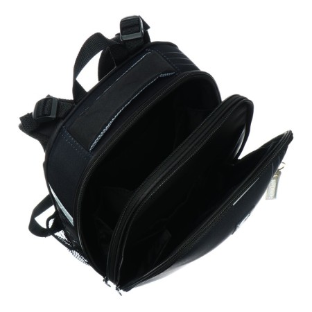 School backpack 38 x 30 x 16 cm, ergonomic back, stavia "monochrome", black-7