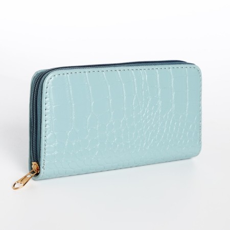 Women's wallet with lightning, blue color
