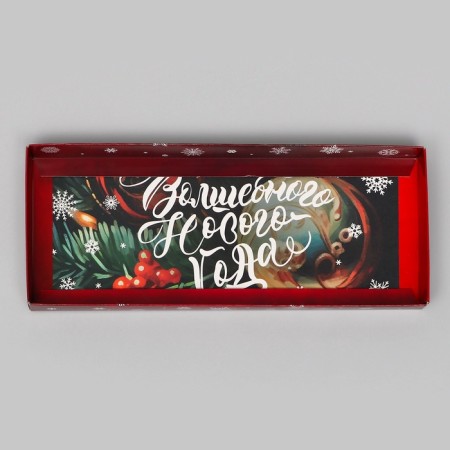 Box with a transparent lid for the roll of the "Magic New Year", 30 x 12 x 12-4